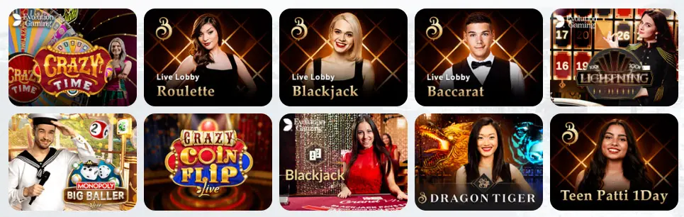 Jeux de casino en direct PARKLANE CASINO