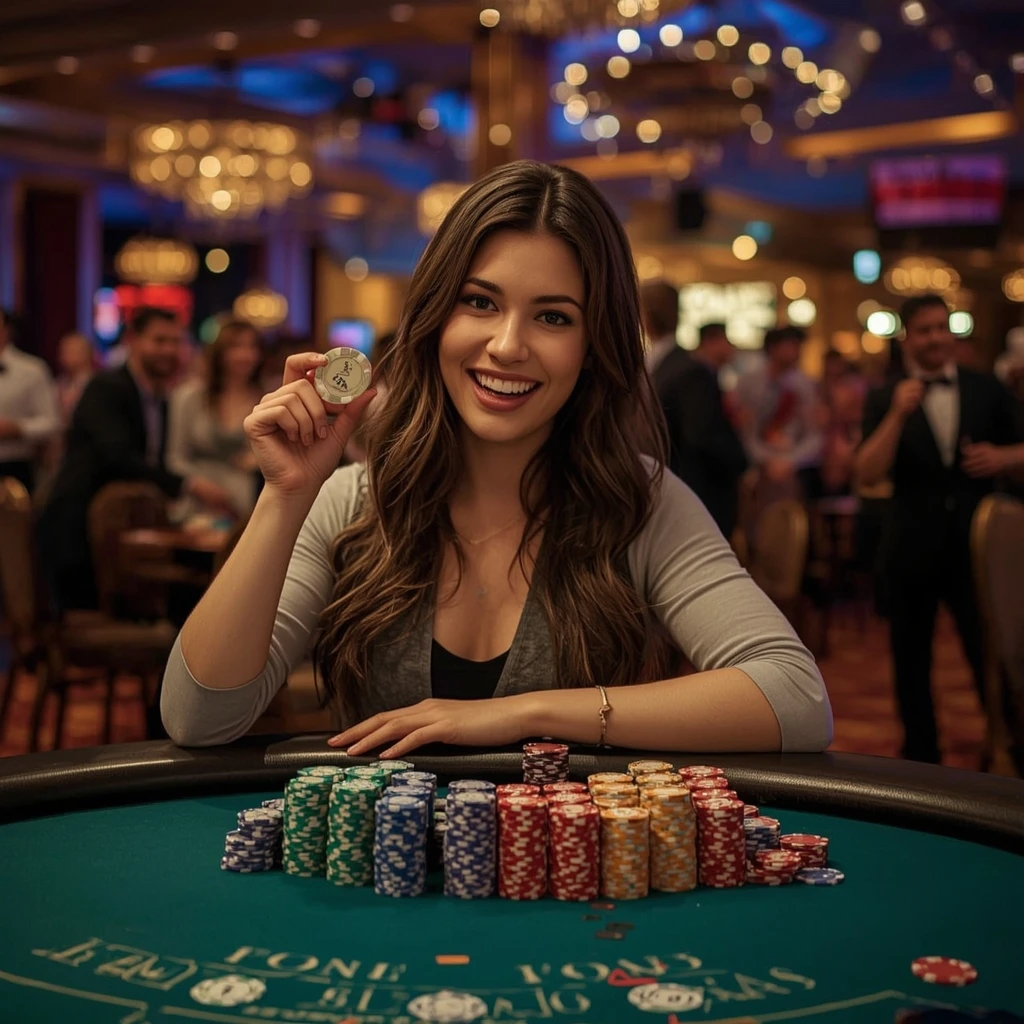 bonus dans les mains d'un homme au casino Parklane Casino