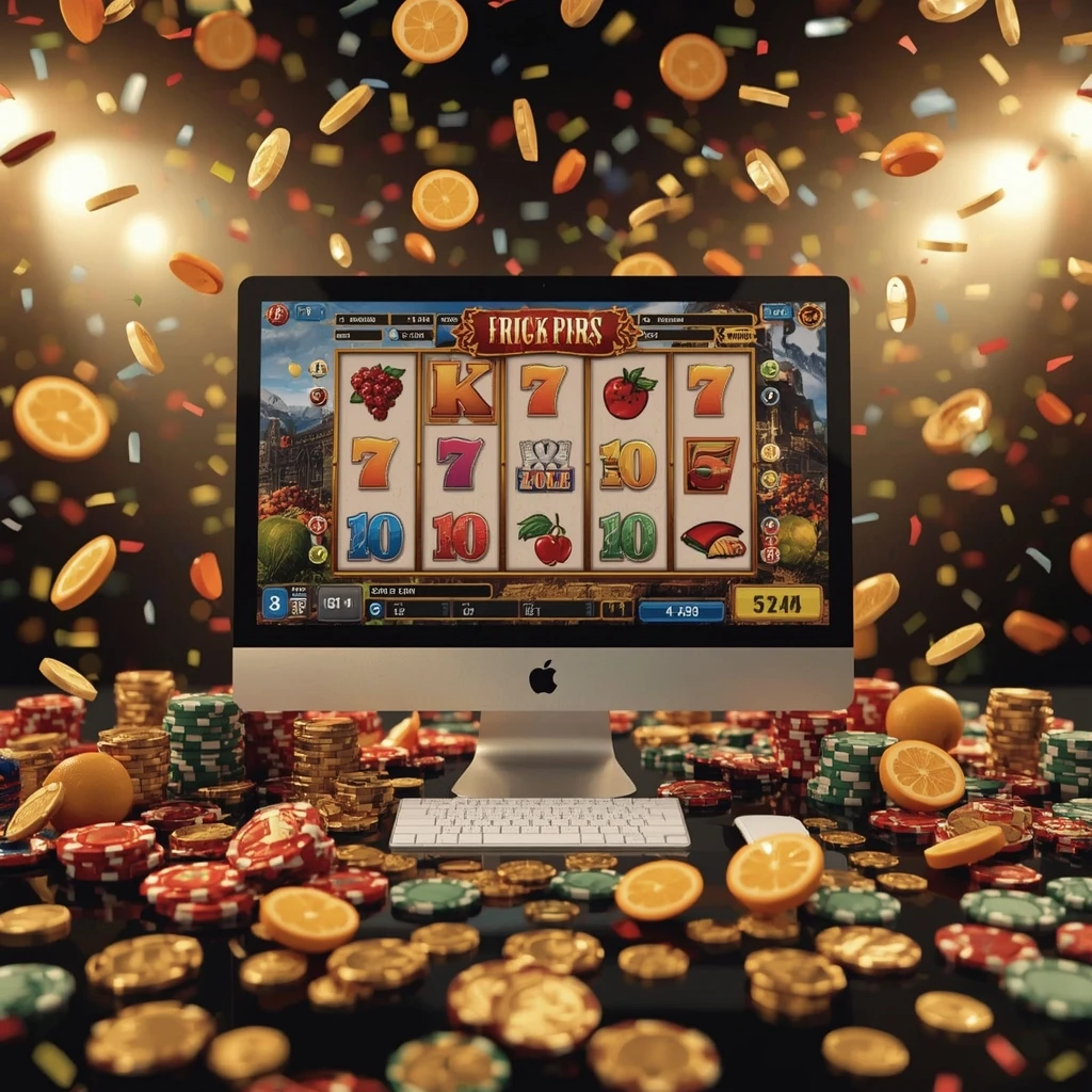 Machines à sous affichées sur un écran du Parklane Casino